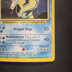 Pokemon Vintage Base Set Gyarados Holo Rare LP WoTC - Image 4