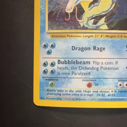 Pokemon Vintage Base Set Gyarados Holo Rare LP WoTC - Image 5