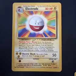 Pokemon Vintage Non-holo Rare Electrode Base Set 1999 21/102 - Image 1
