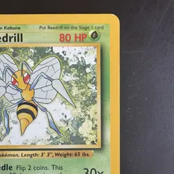 Vintage Pokemon Non Holo Rare Beedrill Base Set Tcg - Image 3