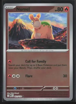 021/132 Numel - ME01 Mega Evolution Reverse Holo NM Pokemon - Image 1