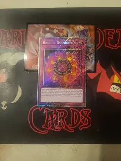 Yu-Gi-Oh TCG RA04-EN119 "Ring Of Destruction" 1st Platinum SECRET RARE NM - Image 1