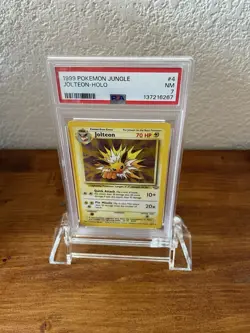 ￼1999 Pokemon Jungle Jolteon Holo #4 PSA 7 NM WOTC Vintage - Image 1