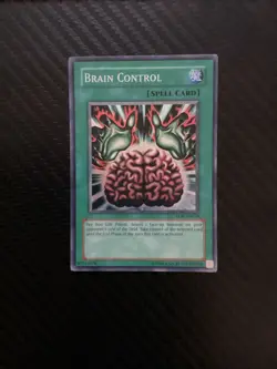 Moderately Played, English Yu Gi Oh Brain Control - TLM-EN038 - Super Rare - Unl - Image 1