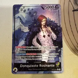 Bandai One Piece CCG Donquixote Rosinante OP12-061 Leader Alt Art Foil Card - Image 1