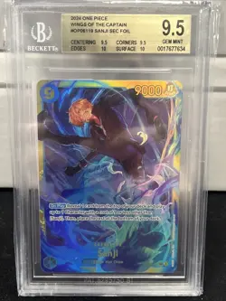 One Piece CCG Sanji OP06-119 SEC Wings of the Captain English Beckett 9.5 - Image 1