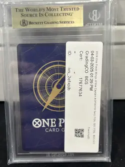 One Piece CCG Sanji OP06-119 SEC Wings of the Captain English Beckett 9.5 - Image 2