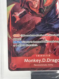 PSA 10 2024 ONE PIECE ENGLISH MONKEY D. DRAGON ALTERNATE ART OP07-015 - Image 5