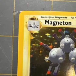 Pokemon TCG Magneton Base Set Holo Unlimited Rare Card 9/102 - Image 2