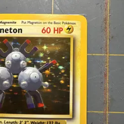 Pokemon TCG Magneton Base Set Holo Unlimited Rare Card 9/102 - Image 3