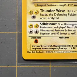 Pokemon TCG Magneton Base Set Holo Unlimited Rare Card 9/102 - Image 5