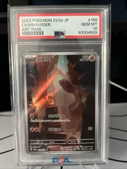 Pokemon Charmander 168/165 SV2a Card 151 Art Rare Holo PSA 10 Japanese - Image 1