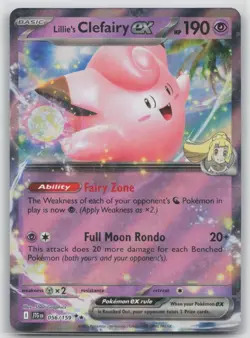 Pokemon Card Lillie's Clefairy ex Double Rare SV09: Journey Together 056/159 - Image 1