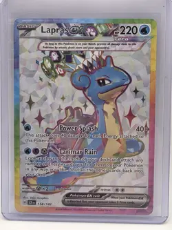 Lapras ex 158/142 SV07: Stellar Crown Ultra Rare Pokemon Card HOT 🔥 - Image 1