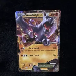 Pokemon TCG Aerodactyl EX Promo Holo XY XY97 Basic 170 HP Card Stock - Image 2