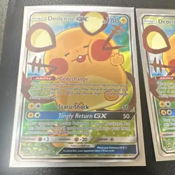 Pokemon Dedenne GX Holo Card Lot 195a/214 GX Ability English Pokemon TCG 2x - Image 2