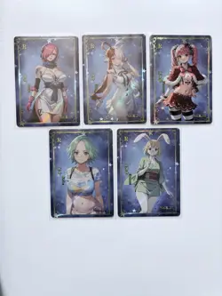 One Piece 5 Card Lot R Rarity Goddess Story Waifu Reiju Uta Perona Carrot Keim - Image 1