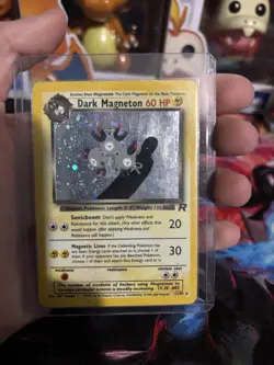 Pokemon Dark Magneton Team Rocket Holo Rare Card 11/82 60 HP Stage 1 - Image 1