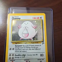 Pokemon Chansey Holo Rare Card #3/130 Base Set 2 WOTC TCG English - Image 1