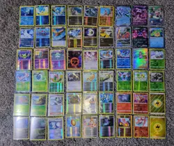 Vintage Mid era Reverse Holo 54 Pokemon Card Lot LP Read No Dupes Cute - Image 1