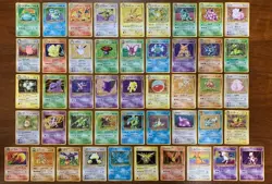 Early Series Rare Card Pokemon Old Back Complete Set Charizard - Image 1
