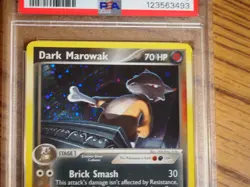 Pokemon 2004 Team Rocket Returns Dark Marowak holo card, PSA 8 - Image 2