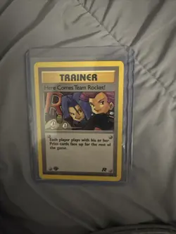 Vintage 1st Edition Here Comes Team Rocket! 71/82 Pokemon Trainer Card - Image 1