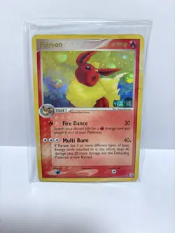 2 Original Pokemon Cards – Flareon Holo 2005 +Dugtrio Reverse Holo 2002 –Vintage - Image 1