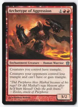 Archetype of Aggression Normal U Born of the Gods 88 NM - Image 1