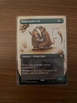 Magic The Gathering Badgermole Cub (Borderless) Avatar: The Last Airbender NM - Image 1