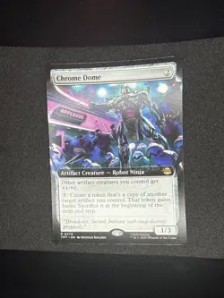 Chrome Dome (Extended Art Foil) Rare MTG Ninja Turtles - Image 1