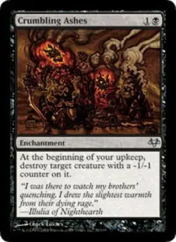 Crumbling Ashes Eventide Magic mtg Light Play, English x1 - Image 1