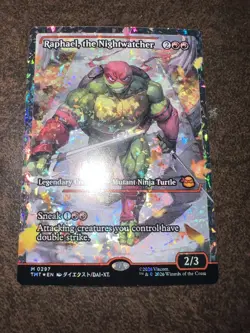 Raphael, the Nightwatcher (Showcase) (Fracture Foil) Teenage Mutant Ninja Turtle - Image 2