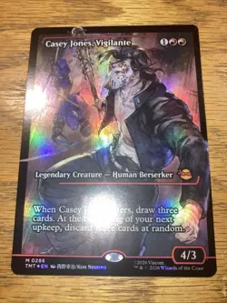 Casey Jones, Vigilante (0286) Showcase FOIL Teenage Mutant Ninja Turtles MYTHIC - Image 2