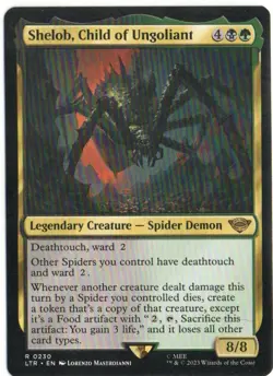 MTG THE LORD OF THE RINGS SHELOB, CHILD OF UNGOLIANT RARE - Image 1