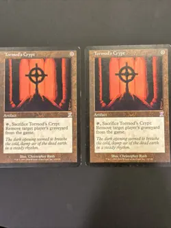 2x Tormod's Crypt Magic mtg, LP TimeShifted - Image 1