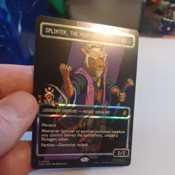 Splinter, the Mentor (0089) (Borderless) (Surge Foil) Commander: TMNT - Image 1