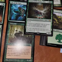 Whole COMMANDER Magic Deck - Heaven to Earth - ***SNAKES*** Pure Green Tribal - Image 1
