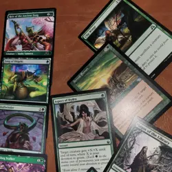 Whole COMMANDER Magic Deck - Heaven to Earth - ***SNAKES*** Pure Green Tribal - Image 4