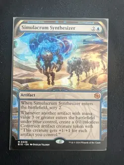Simulacrum Synthesizer Outlaws Big Score Artifact Regular Blue 0036 2024 MTG NM - Image 1