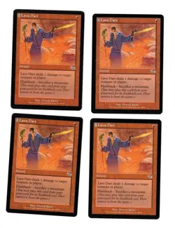 MTG LAVA DART JUDGMENT x4 PLAYSET COMMON RED INSTANT NM MODERN PROWESS FLASHBACK - Image 1