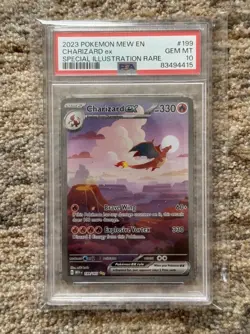 PSA 10 Charizard EX 199/165 Special Illustration Rare 151 Pokemon - Image 1