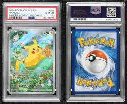 Pikachu (Paldea Adventure Chest) Holo Pokemon Scarlet & Violet Black Star PSA 10 - Image 3