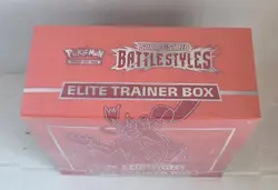 New Sealed Pokemon TCG Sword and Shield Battle Styles Elite Trainer Box ETB Red 820650808357 - Image 2