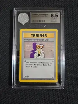 Pokemon TCG 1st Edition Base Set Imposter Professor Oak 73/102 Regular Rare - Image 1