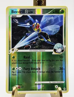 Pokemon TCG Beedrill G Arceus 53/99 Reverse Holo Common 2009 MP - Image 1