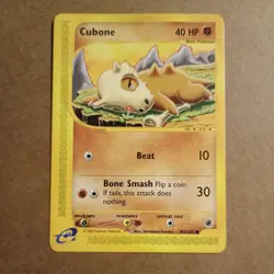 Pokemon TCG Cubone Expedition Base Set 103/165, Regular Common - Image 1
