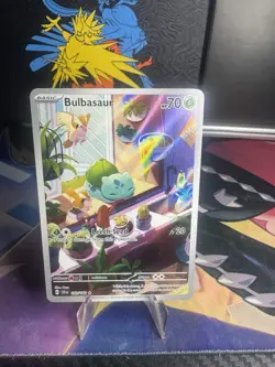 Pokemon TCG Bulbasaur Stellar Crown Illustration - Image 1