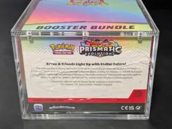 Pokemon SV8.5 Prismatic Evolutions Sealed Booster Bundle Display W/Acrylic Case - Image 3