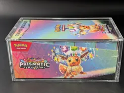 Pokemon SV8.5 Prismatic Evolutions Sealed Booster Bundle Display W/Acrylic Case - Image 4